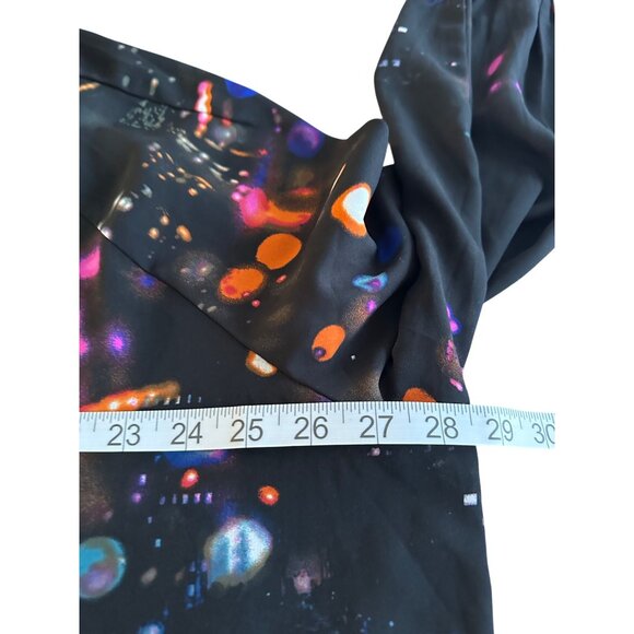 Melissa McCarthy Seven7 Tunic Blouse 2X Star Light Print Flowy Long Sleeve - Picture 7 of 12